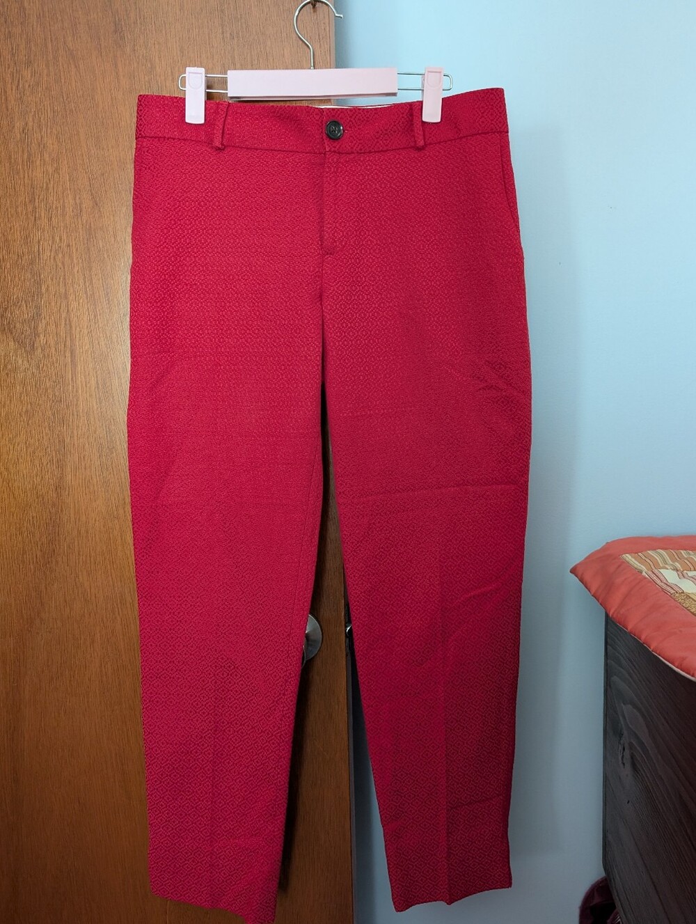 Banana Republic 'Camden' Women's Red Slim Dress Straight Leg Pants Size 6
